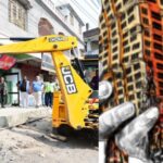 ऊंचापुल में अवैध निर्माण पर चला प्रशासन का बुलडोजर, सड़क चौड़ीकरण की कार्रवाई शुरू